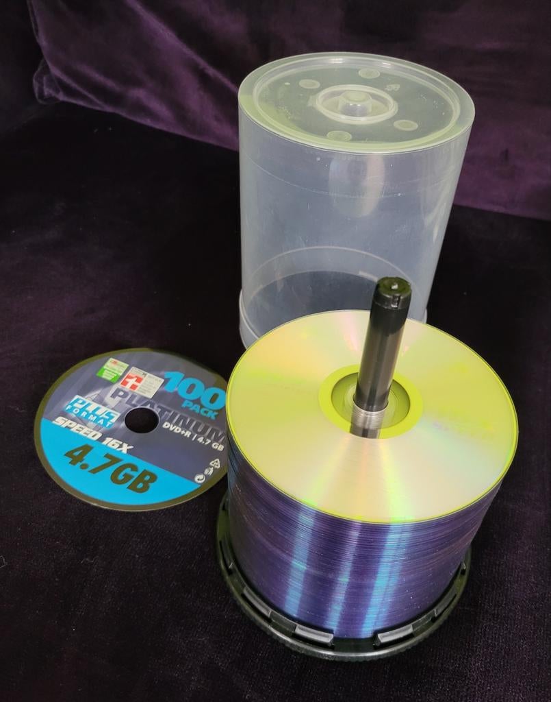 70 stuks DVD+R 4.7 GB Platinum Plus Format Speed 16x, Computers en Software, Beschrijfbare discs, Ophalen of Verzenden, Nieuw