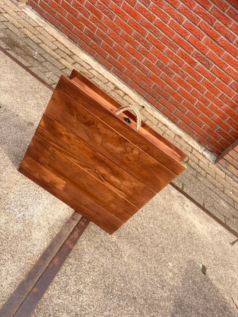 Campingtafel inklapbaar – Houten lage tafel | 110 x 55 cm, Caravans en Kamperen, Ophalen of Verzenden, Zo goed als nieuw, Campingtafel