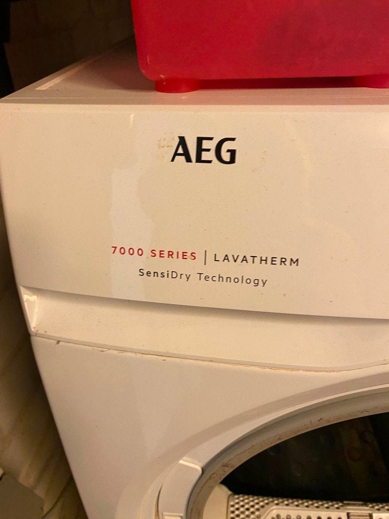 AEG wasdroger, Ophalen, 6 tot 8 kg, Gebruikt, Anti-kreukfase