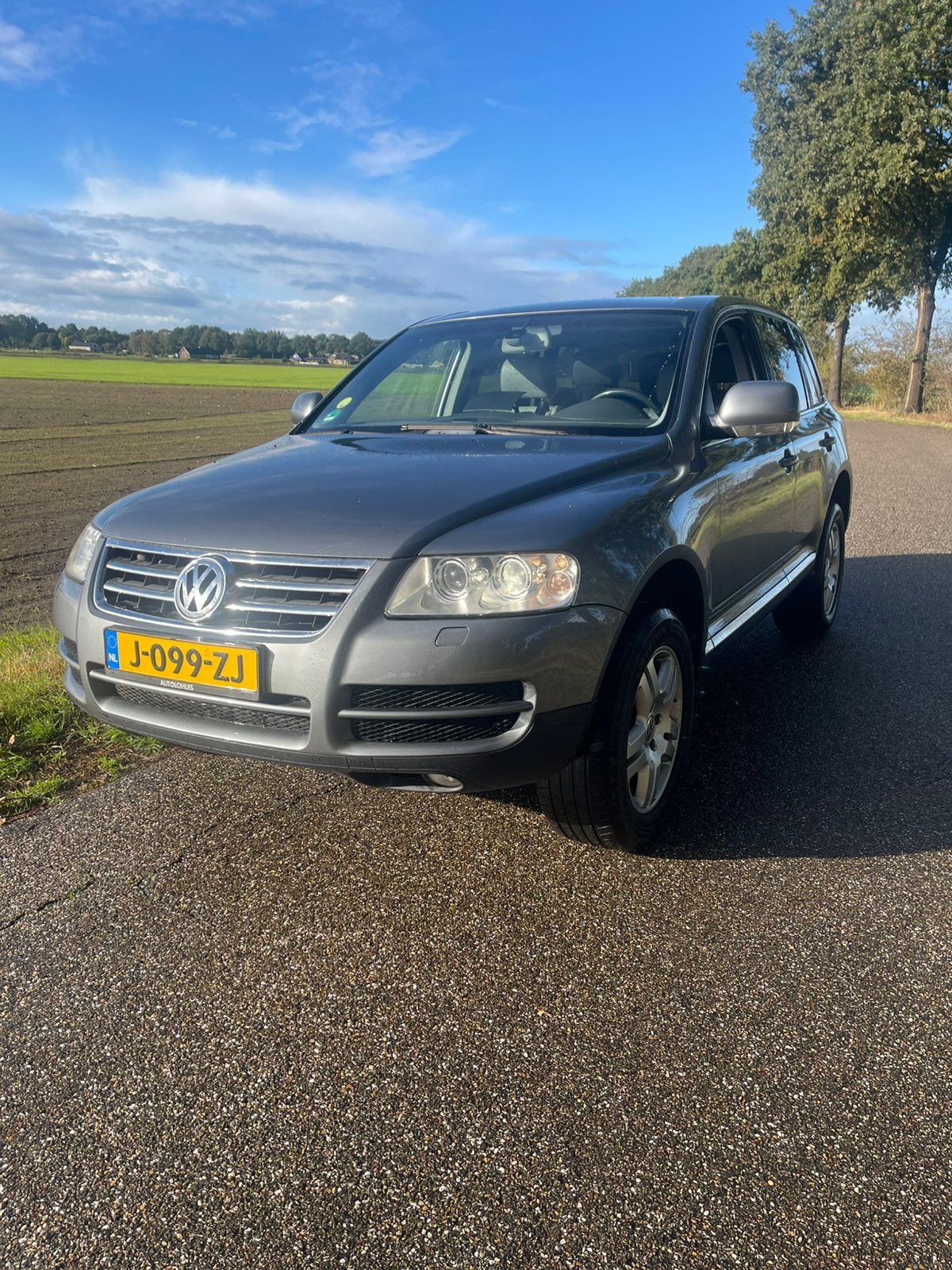 Volkswagen Touareg 4.2 V8 228KW 4MOTION AUT 2003 Grijs, Automaat, 4172 cc, 8 cilinders, Leder