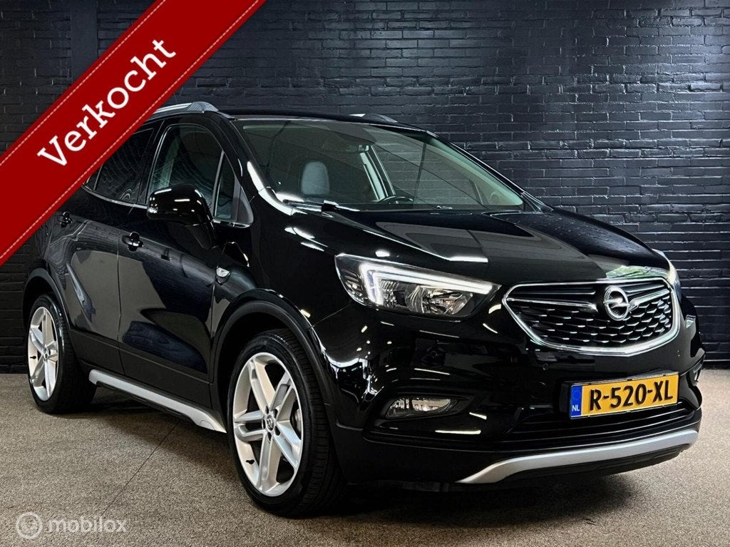 Opel Mokka X 1.4 Turbo Black Edition, Auto's, Opel, Voorwielaandrijving, Gebruikt, Euro 6, Leder