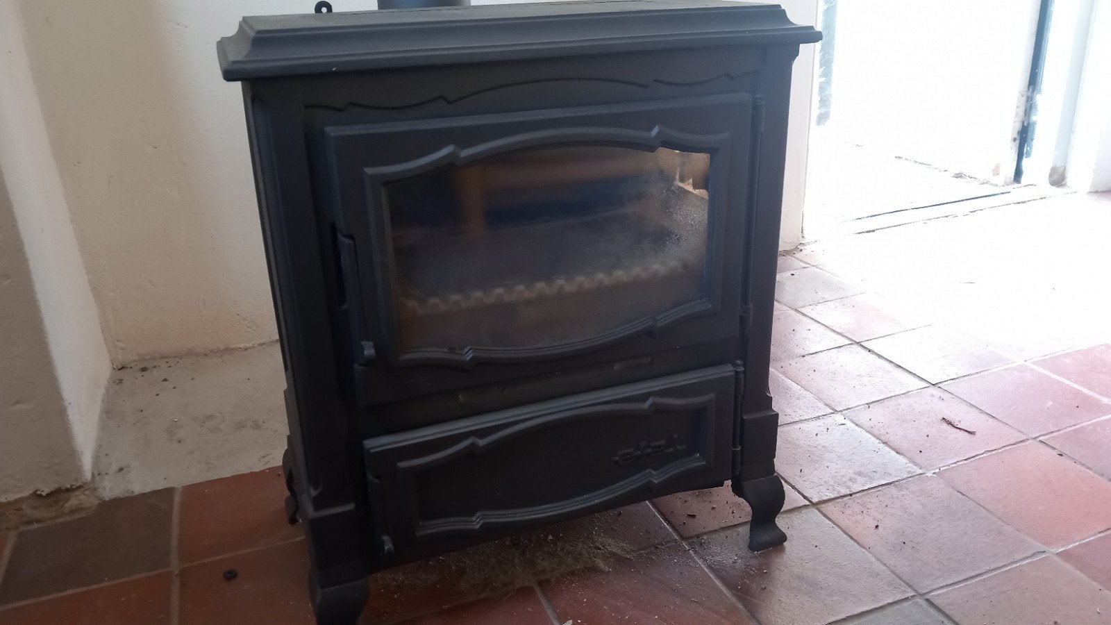Efel montana 12KW, Huis en Inrichting, Ophalen, Gebruikt, Hout, Houtkachel