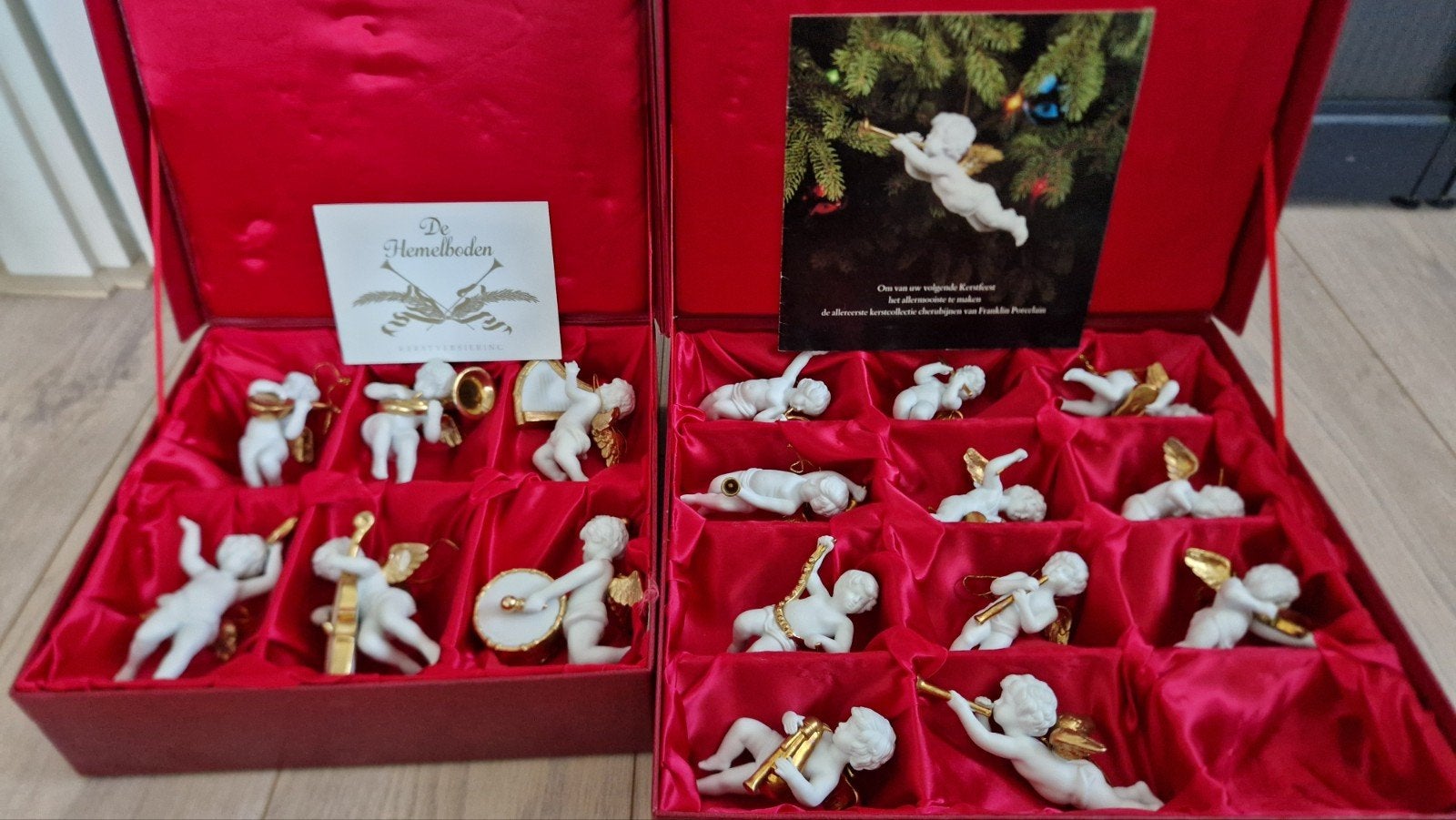 Kerstcollectie cherubijnen van Franklin Porselein, Ophalen of Verzenden, Zo goed als nieuw