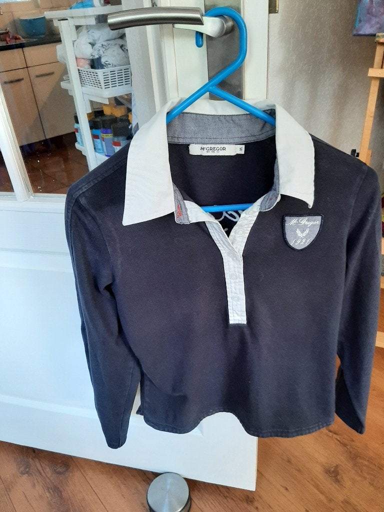 McGregor donkerblauwe polo M, Kleding | Dames, Maat 38/40 (M), McGregor, Blauw, Ophalen of Verzenden
