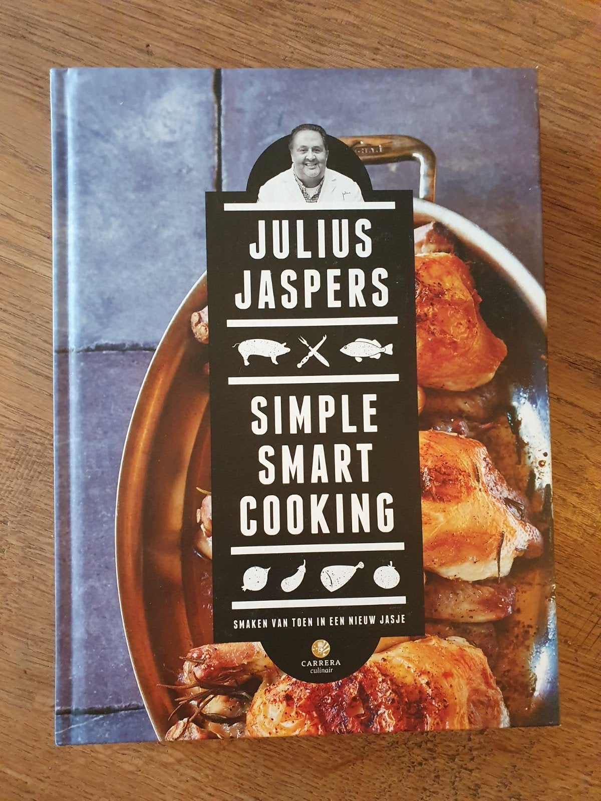 Kookboek van Julius Jaspers - Simple smart cooking, Boeken, Ophalen of Verzenden, Zo goed als nieuw, Julius Jaspers