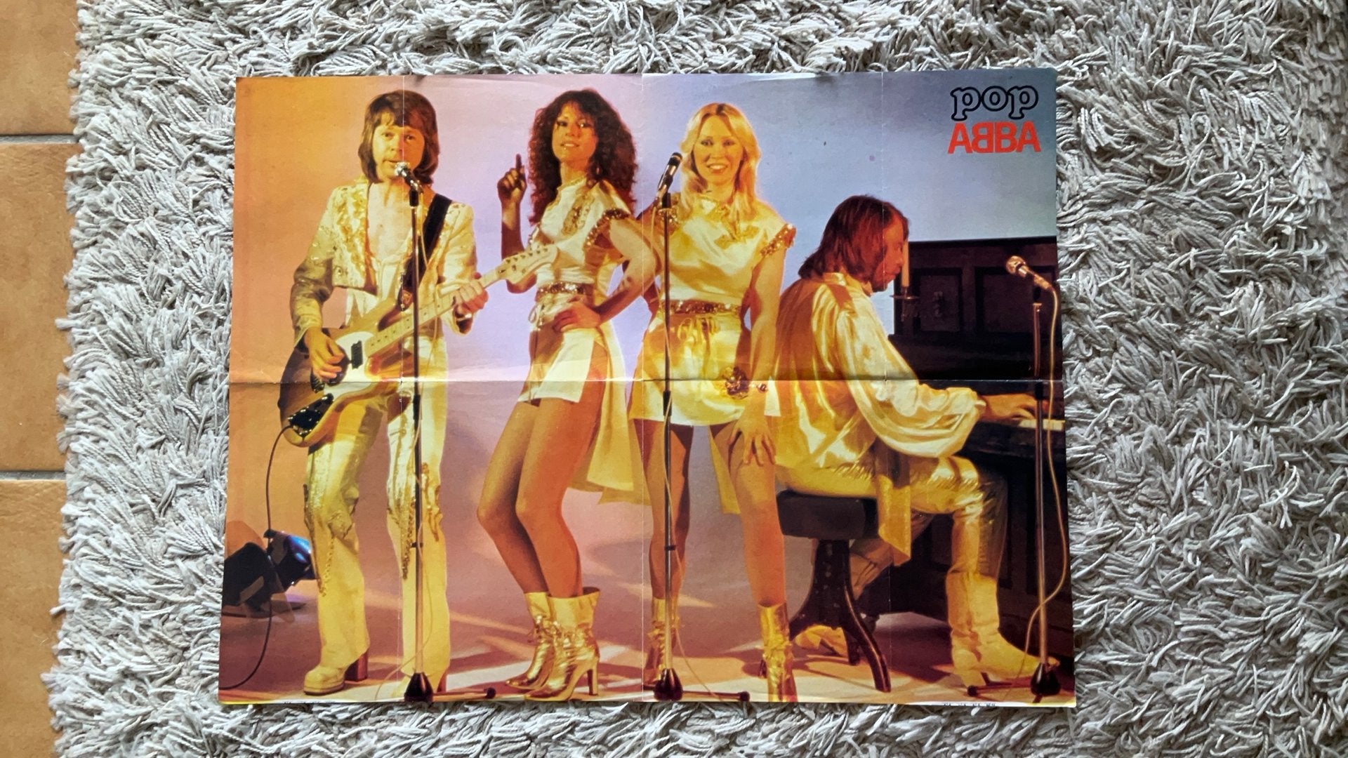ABBA Pop Poster, Verzamelen, Muziek, Artiesten en Beroemdheden, Ophalen of Verzenden, Zo goed als nieuw, Poster, Artwork of Schilderij