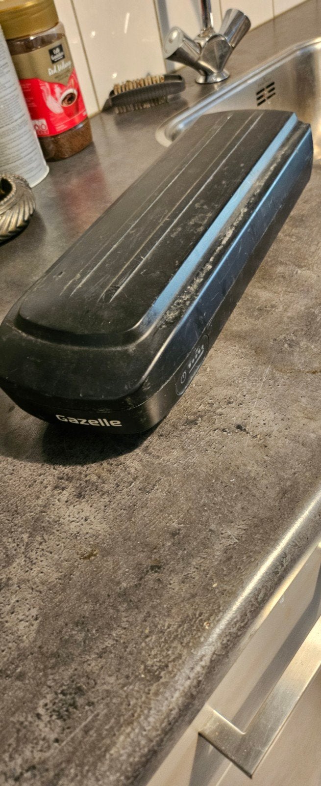 Ebike accu Gazelle innergy silver 36v werkend radius onbeken, Ophalen, Gebruikt