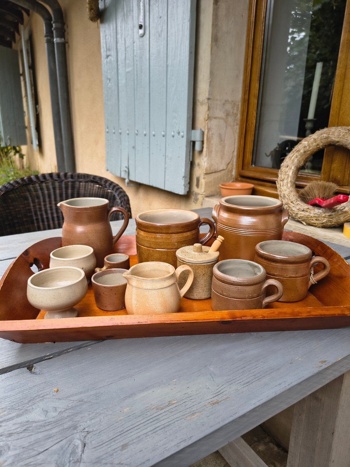 Grès potten, kannetjes brocante Frans, Antiek en Kunst, Ophalen of Verzenden