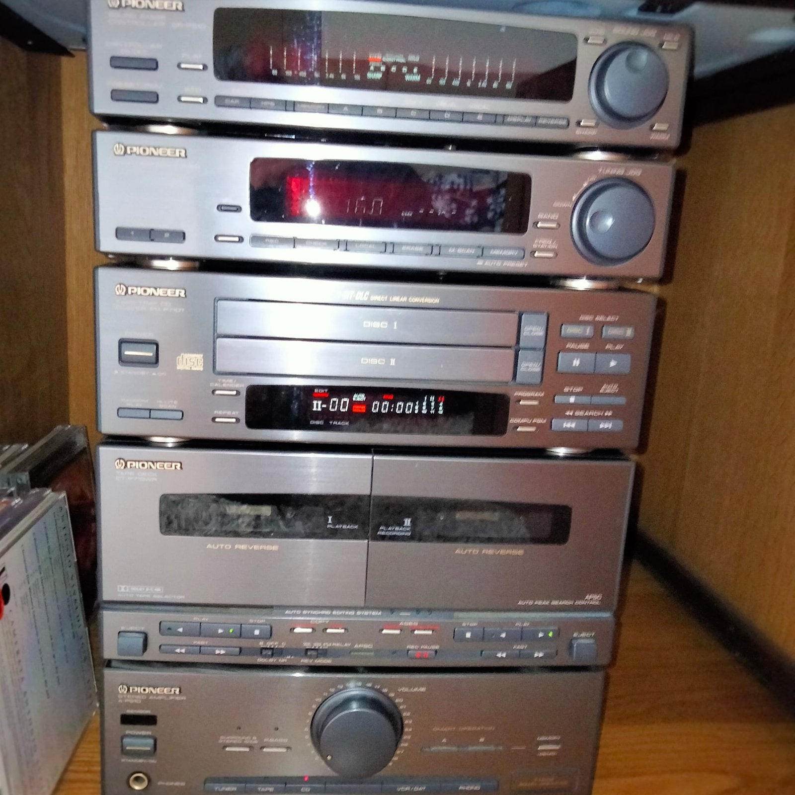 pioneer stereo toren, Audio, Tv en Foto, Stereo-sets, Ophalen, Tuner of Radio, Losse componenten, Zo goed als nieuw