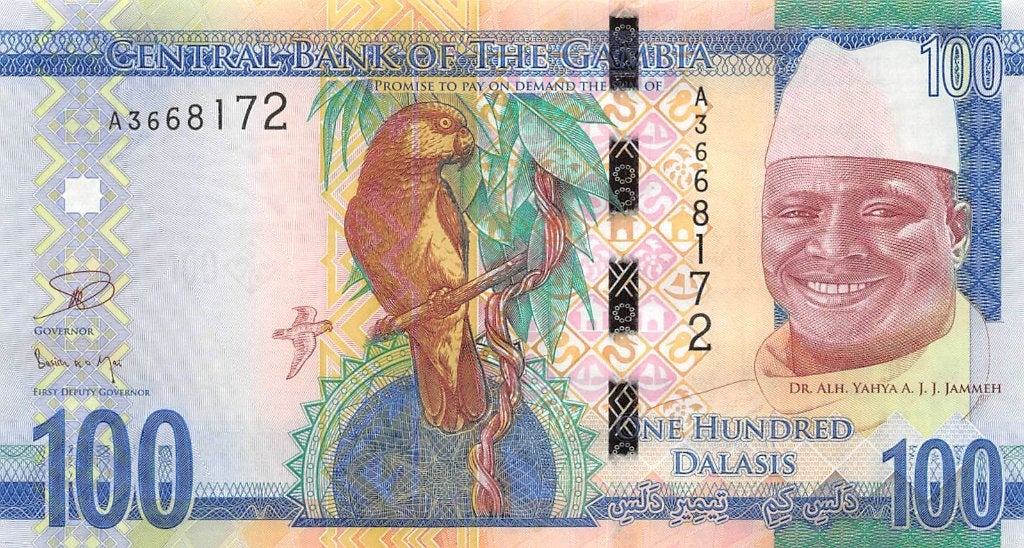 Gambia 100 Dalasis 2015 Unc pn 35a, Postzegels en Munten, Bankbiljetten | Afrika, Los biljet, Overige landen, Ophalen of Verzenden