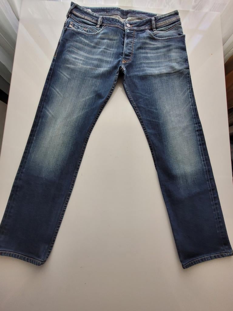 CLASSIC DIESEL POIAK SLIM TAPERED STRETCH JEANS SIZE 36/30, W36 - W38 (confectie 52/54), Diesel, Blauw, Ophalen of Verzenden