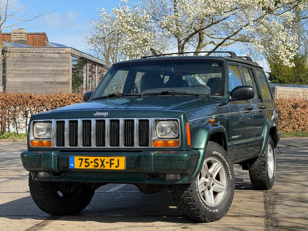 Jeep Cherokee 4.0 I AUT 2001 Groen, Sound system, Zwart, Leder, 3960 cc