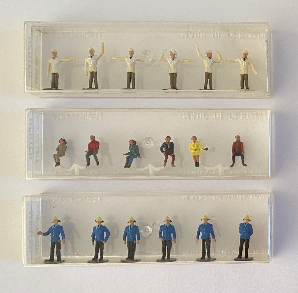 Merten Box H0 2252 2517 2371 div figuren, Overige merken, Gelijkstroom of Wisselstroom, Overige typen, Nieuw