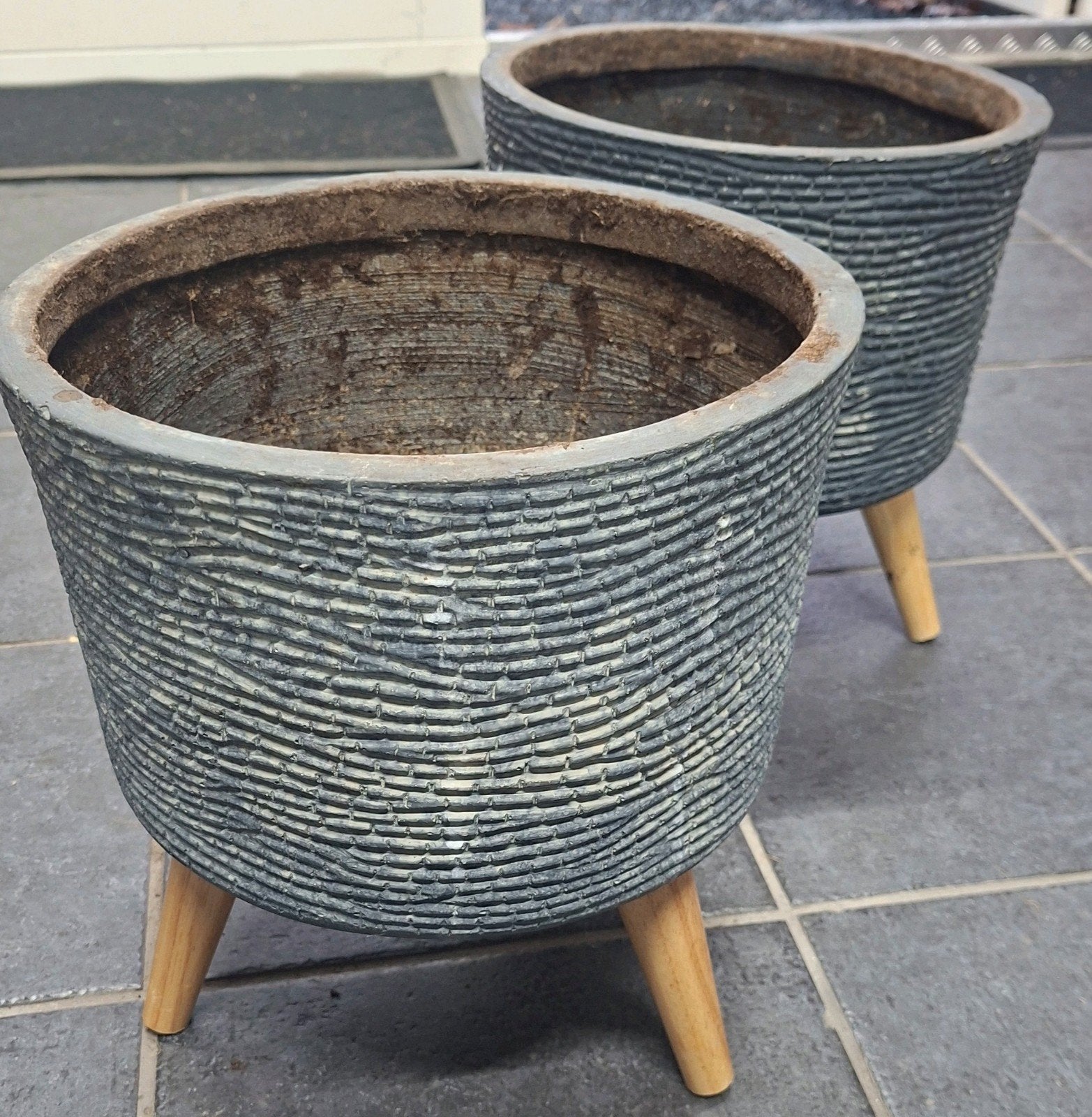 Bloempot 2x, Ophalen, Overige materialen, Gebruikt, Minder dan 30 cm