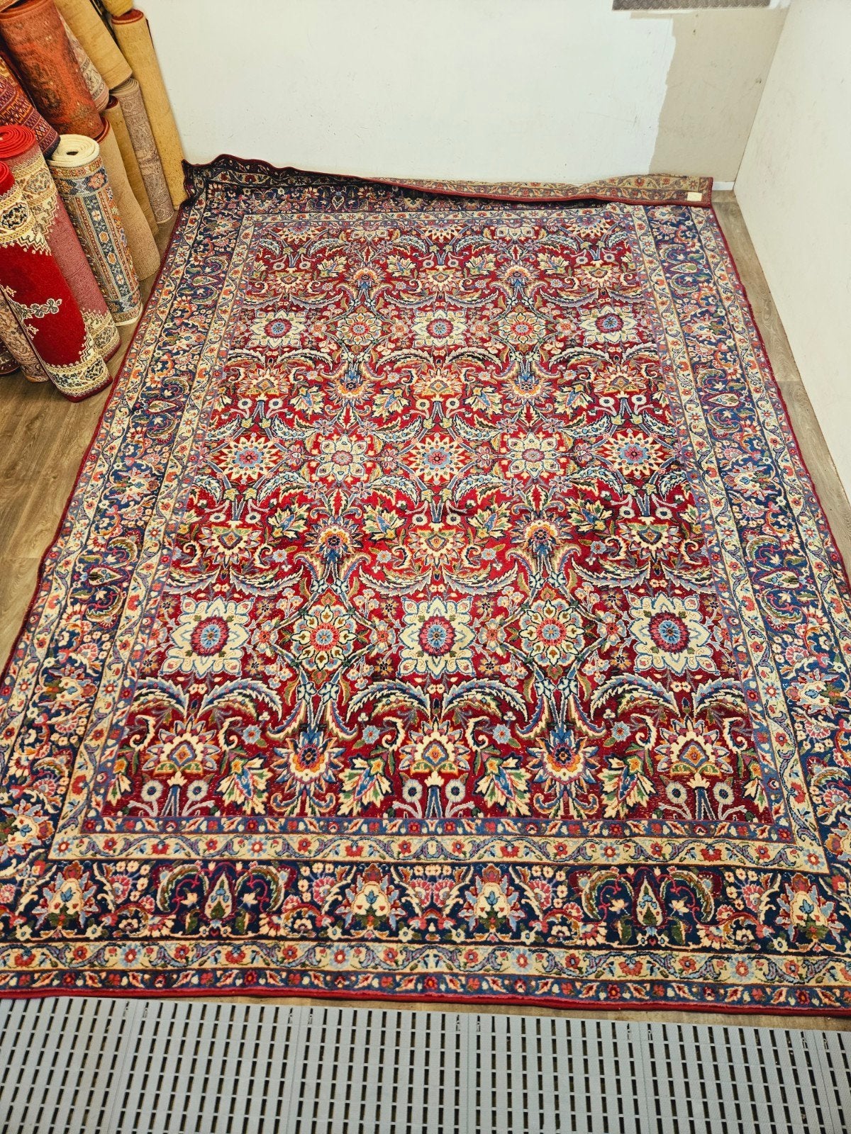 Perzisch Handgeknoopt Tapijt. Prachtige kleuren en patronen., Nepal, 200 cm of meer, Ophalen of Verzenden, Zo goed als nieuw