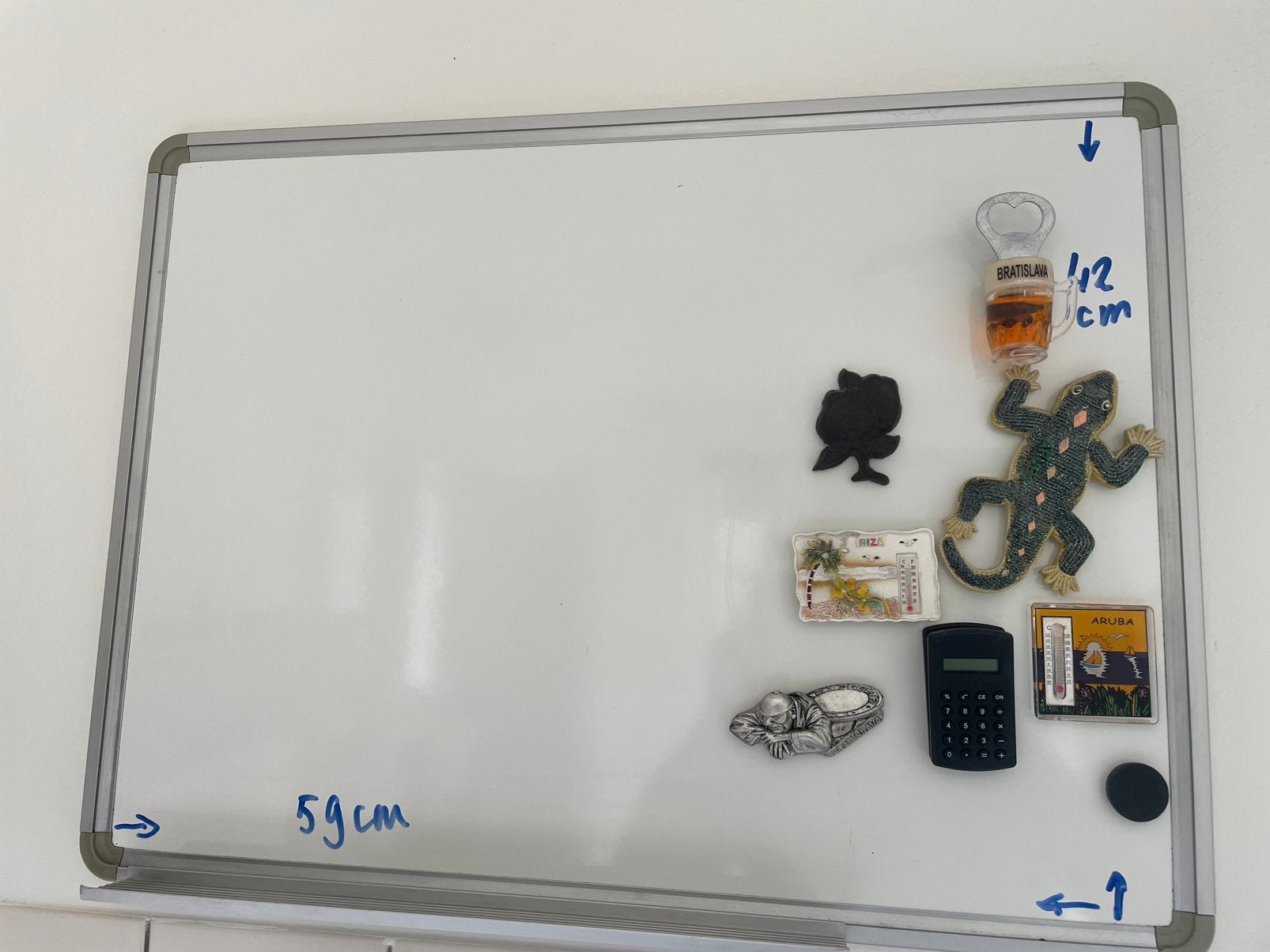 Whiteboard met (zonder?) magneten en stiften, Ophalen, Zo goed als nieuw, Magneetbord