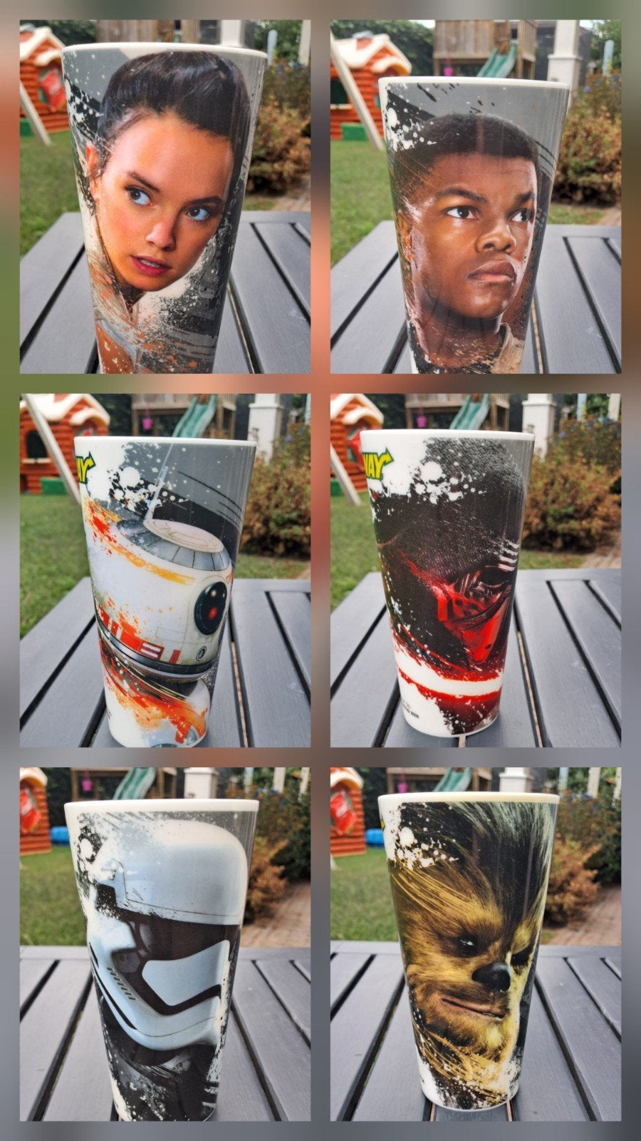 Complete set van 6 Star Wars: The Force Awakens bekers, Verzamelen, Ophalen of Verzenden