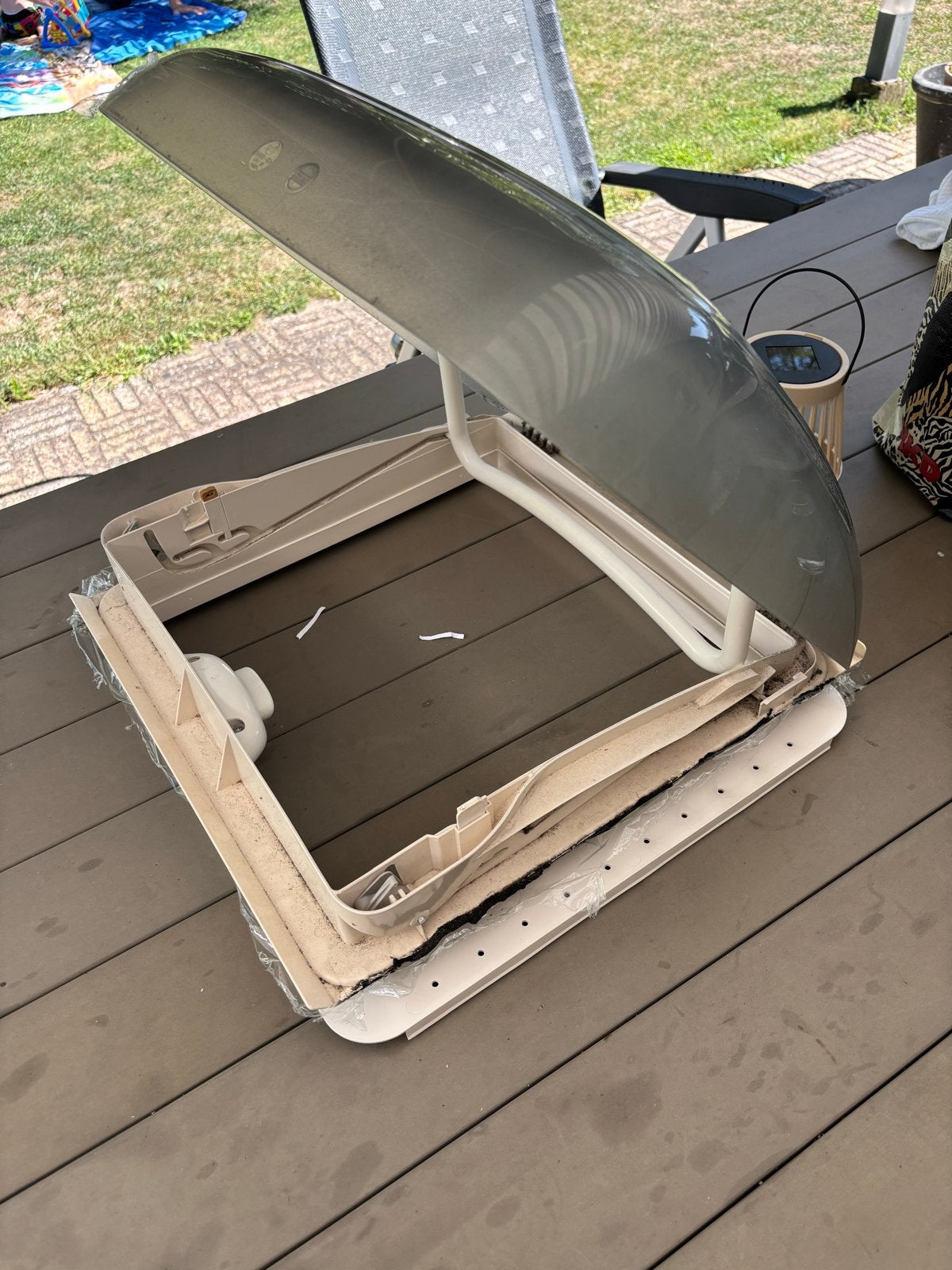 Dakluik camper/caravan Dometic Mini Heki 40x40, Caravans en Kamperen, Caravan accessoires, Ophalen of Verzenden, Gebruikt