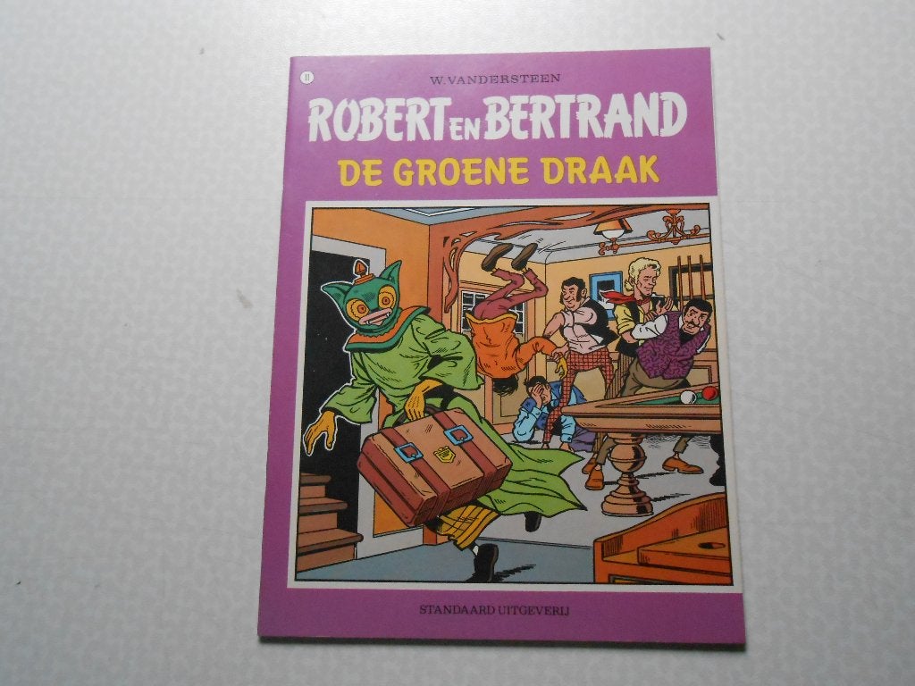 Robert en Bertrand 11 De groene draak 1975 1 ste druk., Boeken, Willy Vandersteen e.a., Eén stripboek, Nieuw, Ophalen of Verzenden