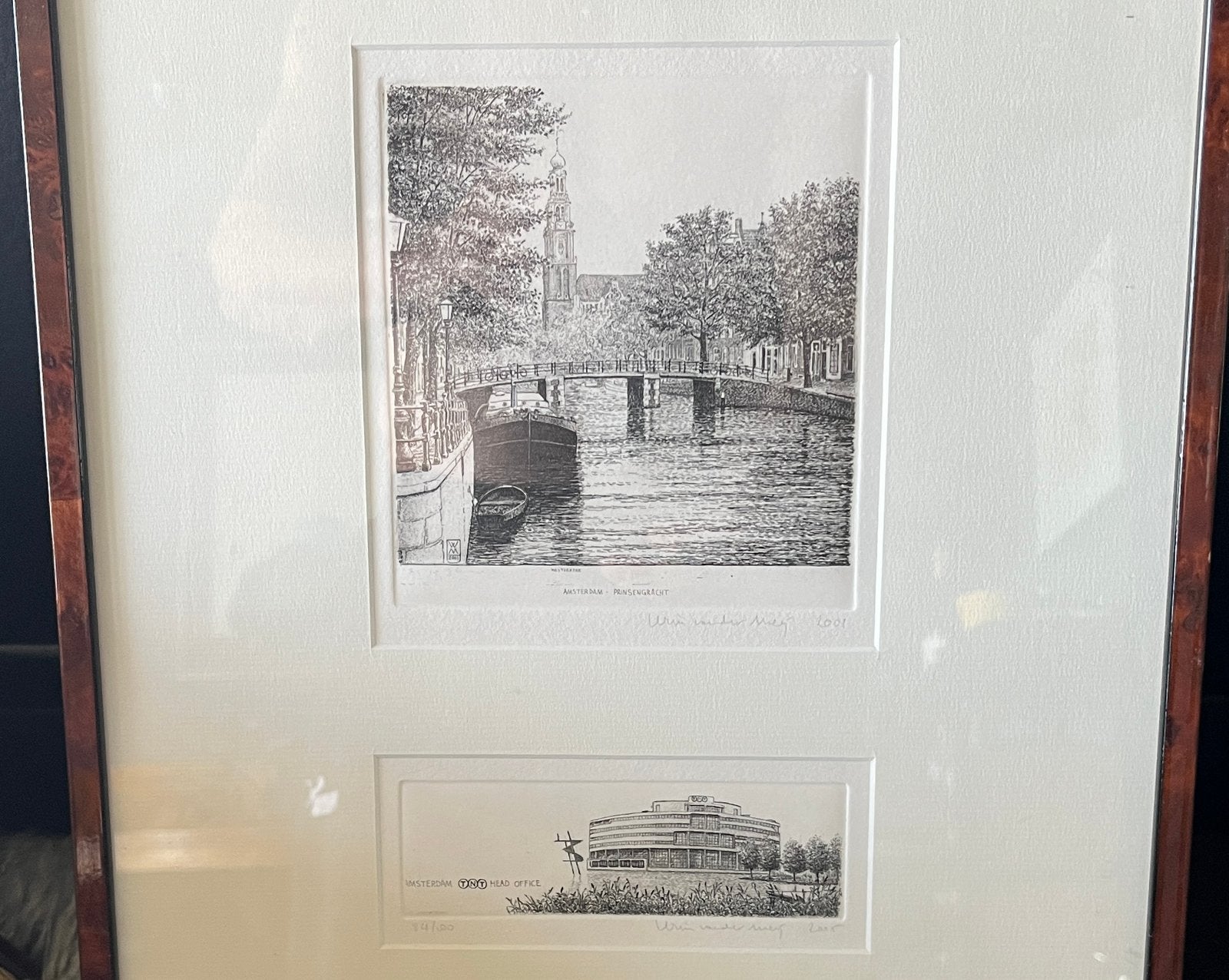 Wim van der Meij 2001 / 2005, Antiek en Kunst, 2000 tot heden, Ets, Stadsgezicht, 60 cm