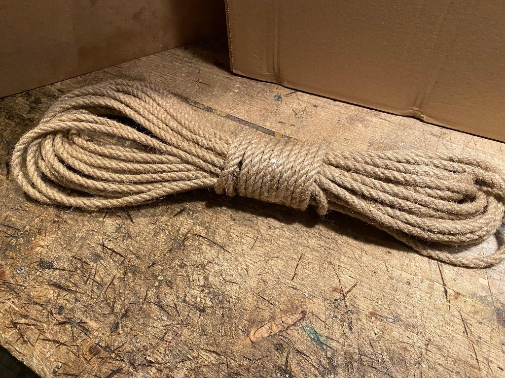TOUW JUTE 6mm trossen a 20mtr., Watersport en Boten, Ophalen, Nieuw, Overige typen