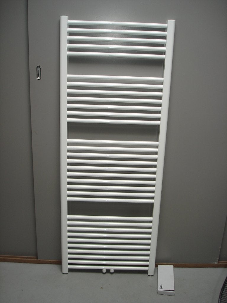 Badkamer radiator 60 cm breed x 169 cm hoog met midden onder, Nieuw, Ophalen of Verzenden, Wit, Metaal