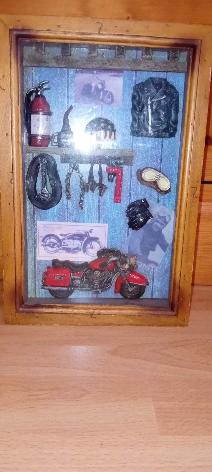 Sleutelhanger kastje Harley Davidson decoratie, Huis en Inrichting, Woonaccessoires | Overige, Gebruikt, Ophalen of Verzenden
