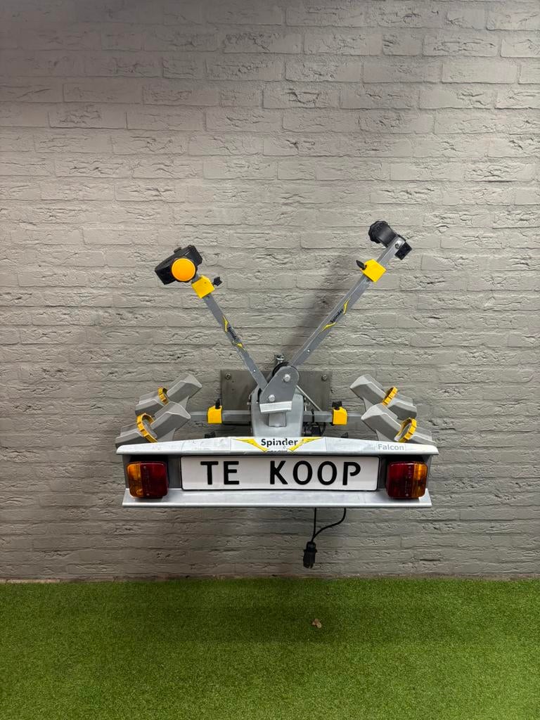 ✅NETTE SPINDER VOOR 2(elek)fietsen/kantelb/degelijke bevest., Auto diversen, Fietsendragers, Gebruikt, Trekhaakdrager, 2 fietsen