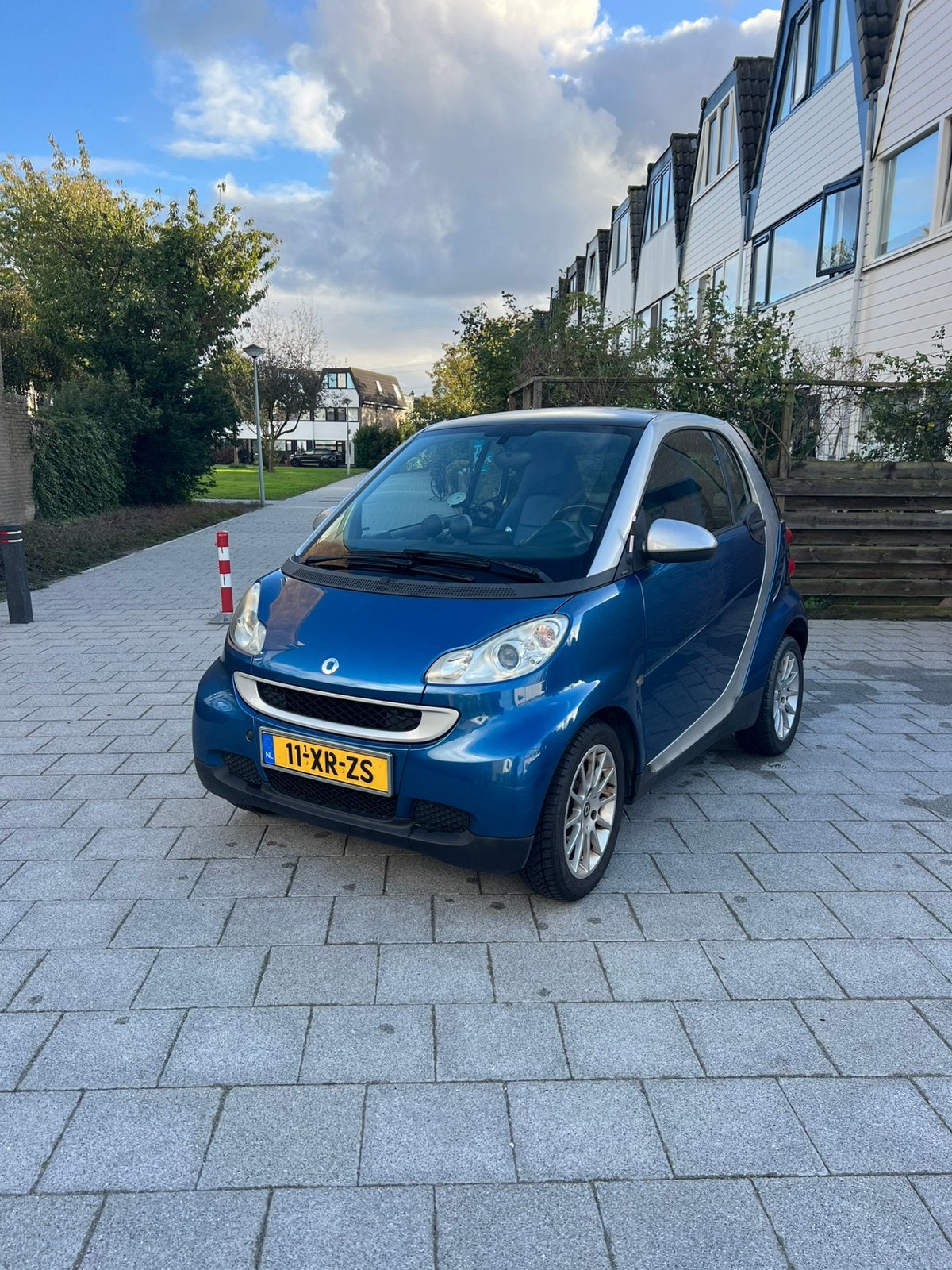 Smart ForTwo 1.0 52KW Coupe 2007 Grijs, Achterwielaandrijving, 18 €/maand, Blauw, Origineel Nederlands
