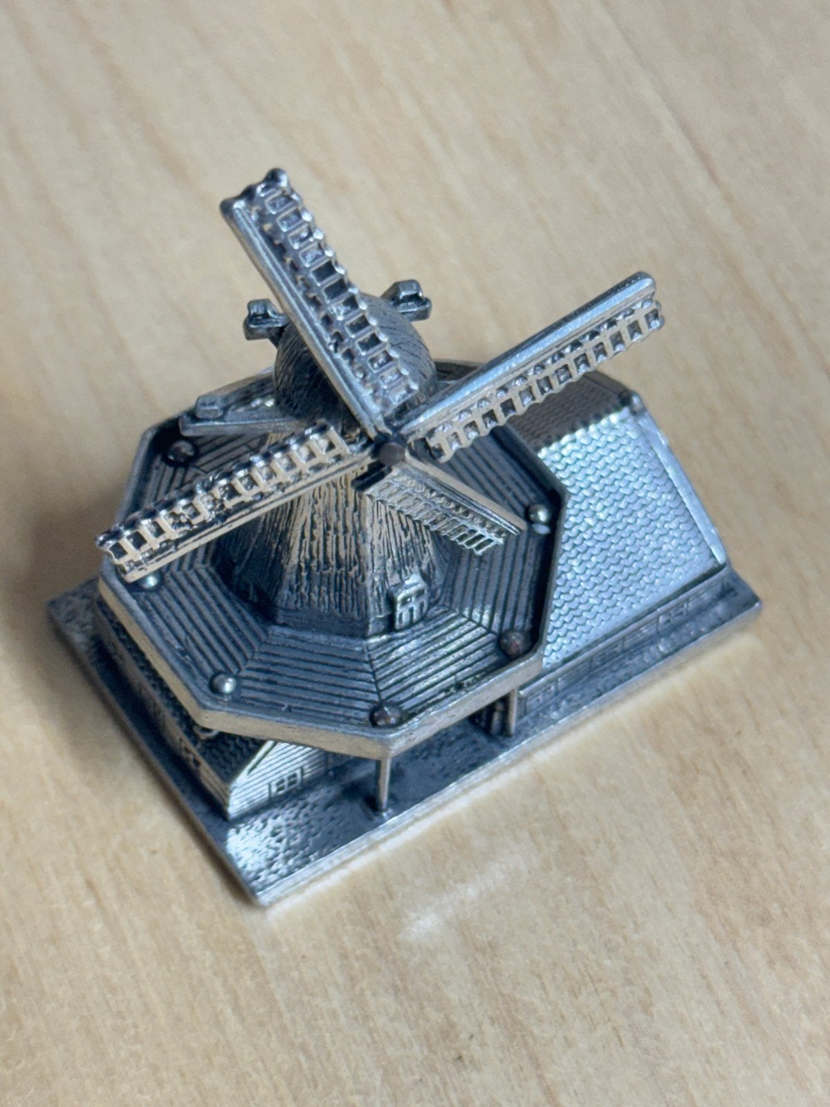 Vintage Hollandse Tin Miniatuur Windmolen - Zaanse Molen, Verzenden
