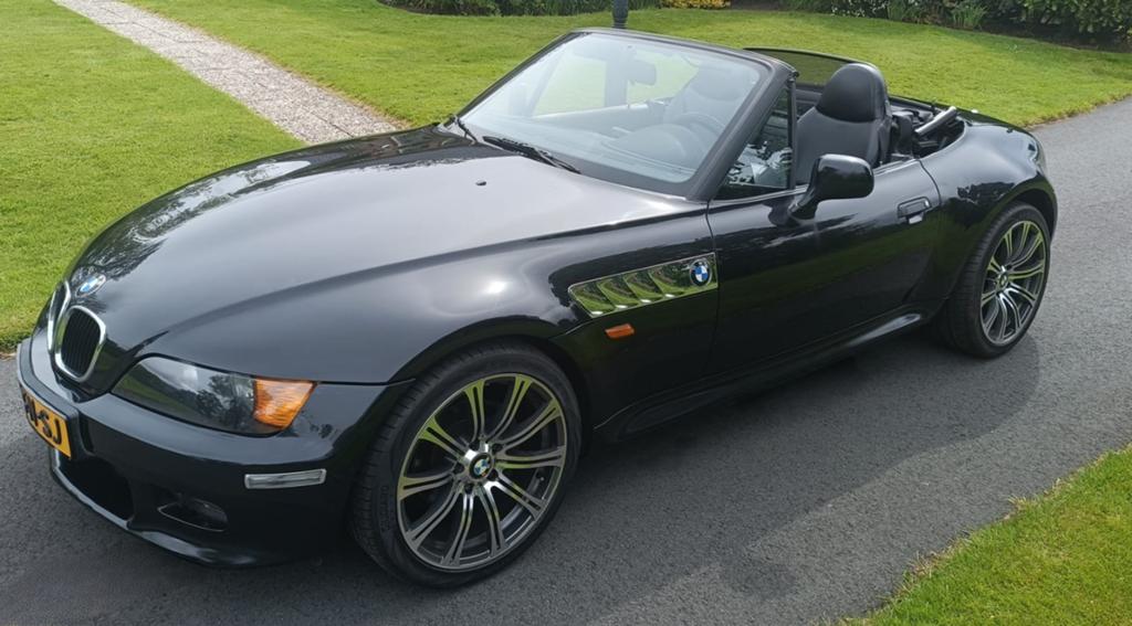 BMW Z3 2.8 Roadster AUT 1997 Zwart, Auto's, BMW, Automaat, Achterwielaandrijving, Zwart, Cabriolet