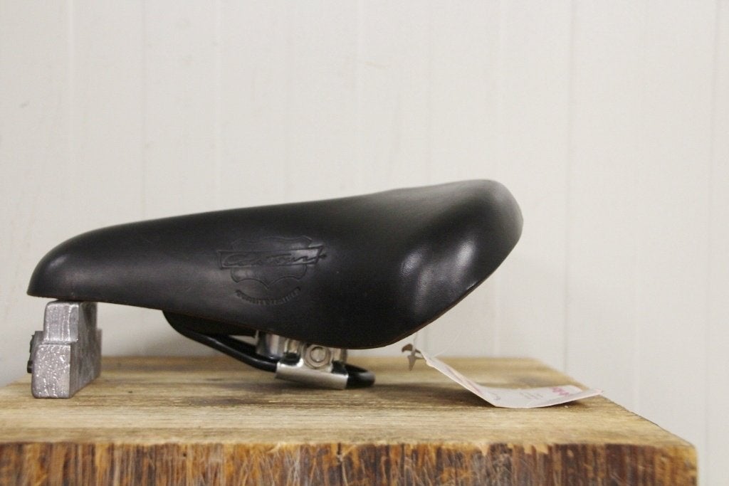 *nos* Selle Royal Contour ''zweefzadel" leder zwart / retro, Fietsen en Brommers, Oldtimerfiets, Leer, __, Sr