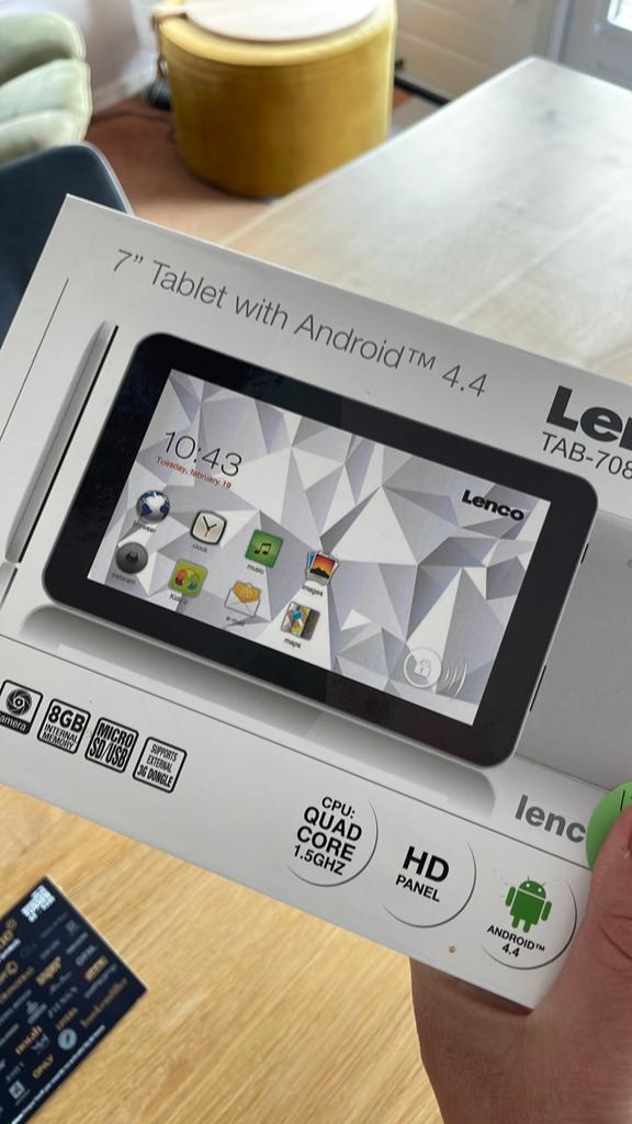 Oude tablet, Ophalen of Verzenden, Gebruikt