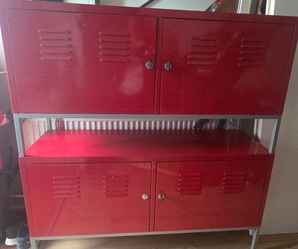 2x IKEA PS Kasten 119cm - Rood (1 met kras), Ophalen