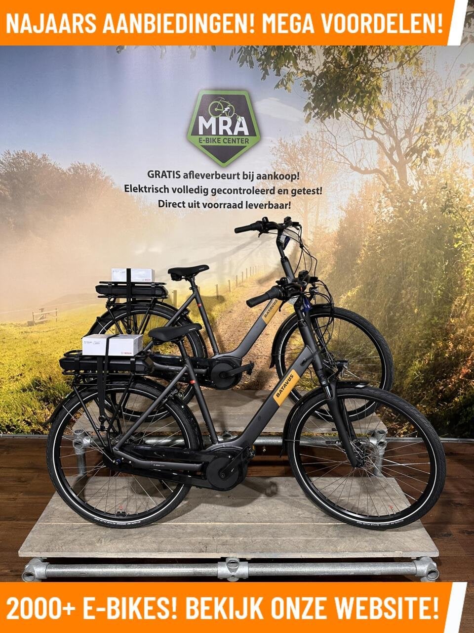 Batavus Altura elektrische fiets met BOSCH middenmotor ebike, Nieuw, 50 km per accu of meer, Batavus