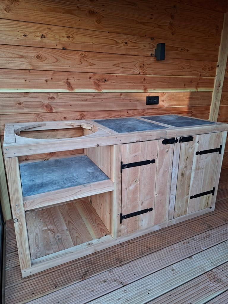 Buitenkeuken op maat, Tuin en Terras, Buitenkeukens, Ophalen of Verzenden, Nieuw, Houtskool