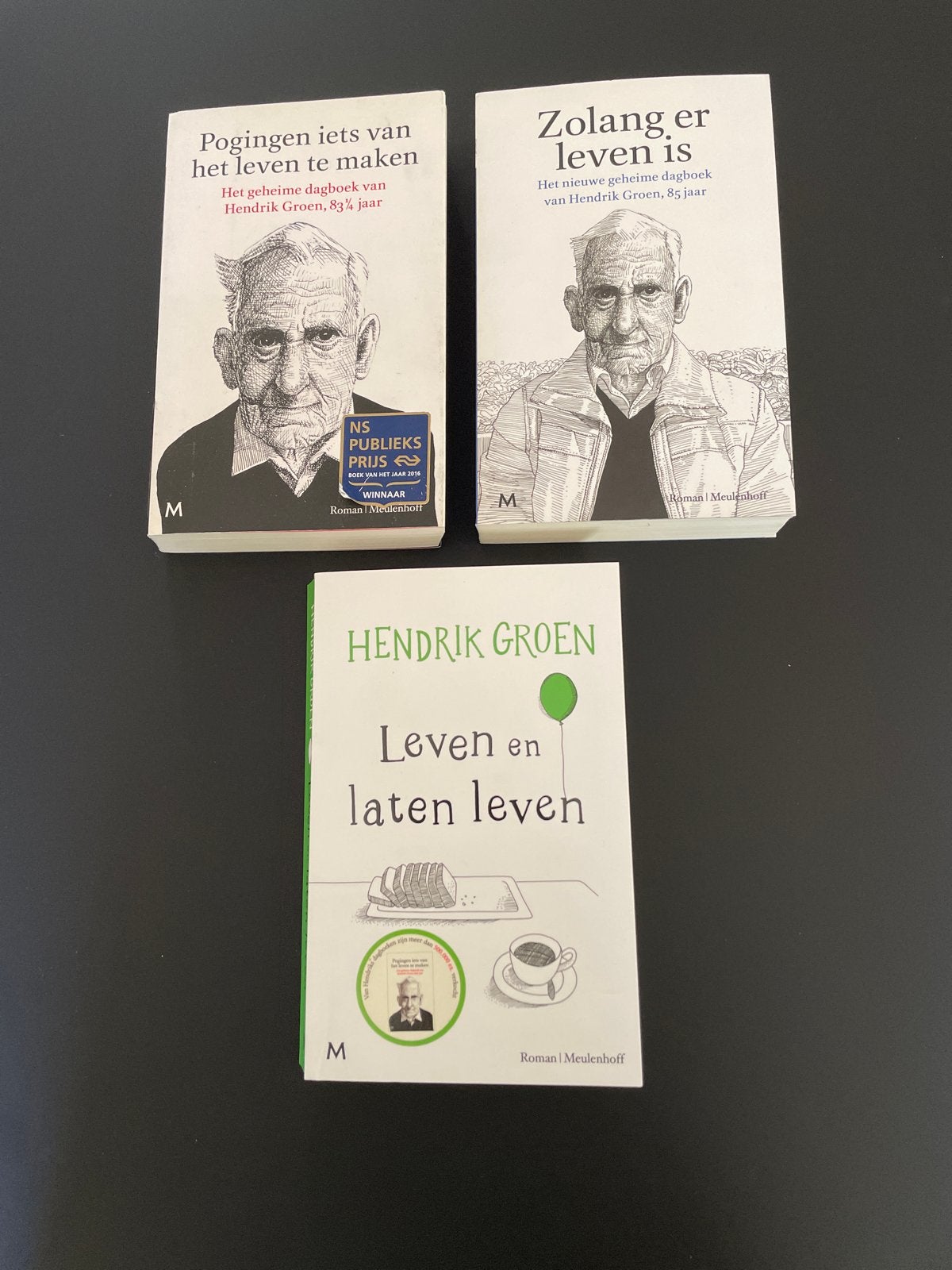 Hendrik Groen Boeken: Pogingen, Zolang er leven is, Leven, Ophalen of Verzenden, Gelezen, Nederland