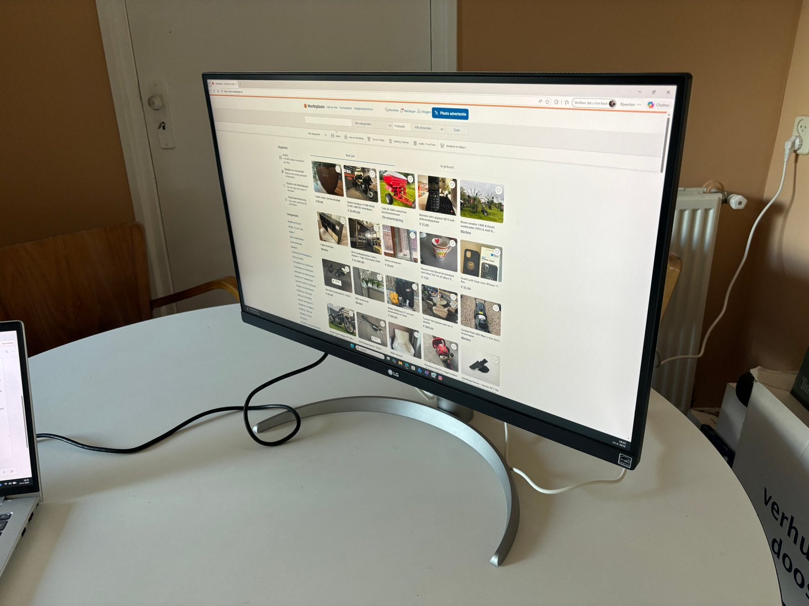 LG 27" 4K UHD Monitor – UltraFine IPS | Model 27UP850-W, IPS, Ophalen of Verzenden, Ultra HD (4K), Ingebouwde speakers