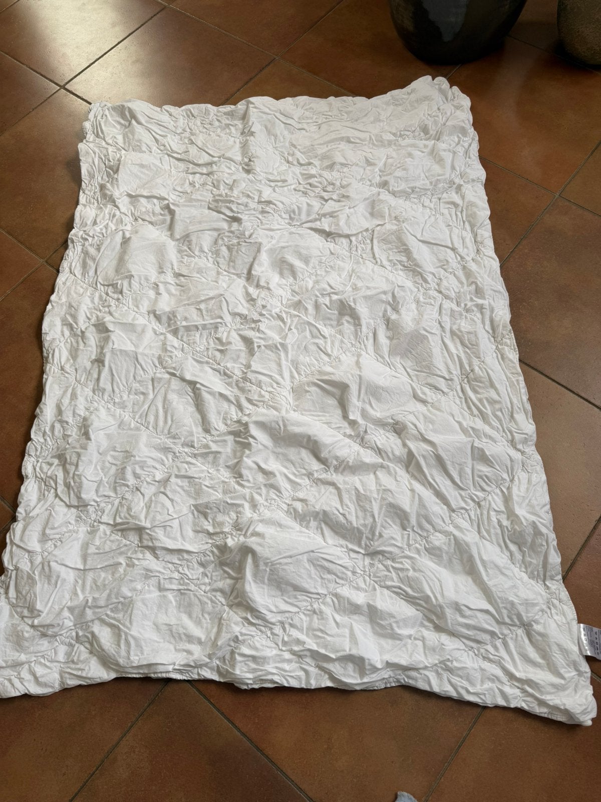 Dekbed viscose bamboe en katoen 1 x 1.20m, 120 cm, Ophalen of Verzenden, Zo goed als nieuw, Ademend