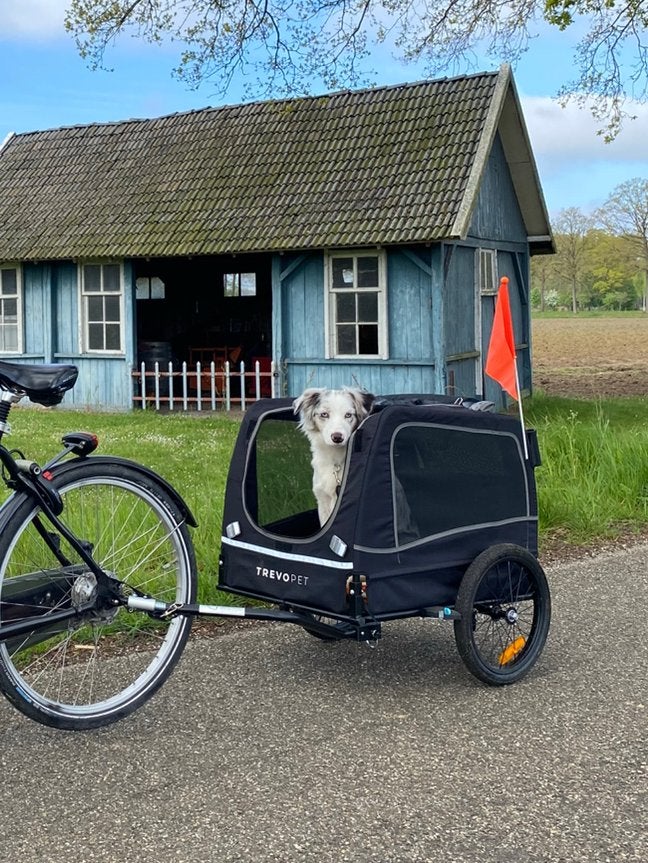 Fietskar/aanhanger hond Trevopet, Ophalen, Opvouwbaar, 20 tot 40 kg, Zo goed als nieuw