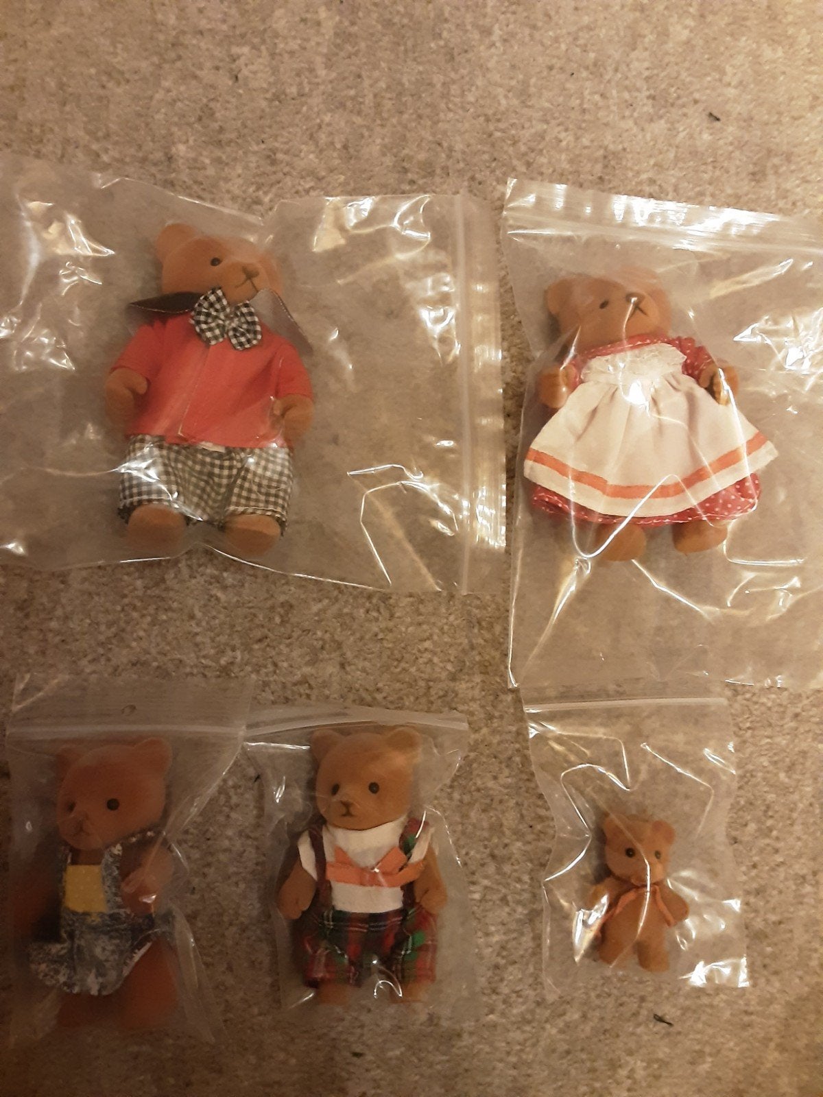 Vintage Sylvanian Families Beren Familie - Diverse Figuren, Gebruikt, Overige merken, Beer, Ophalen of Verzenden