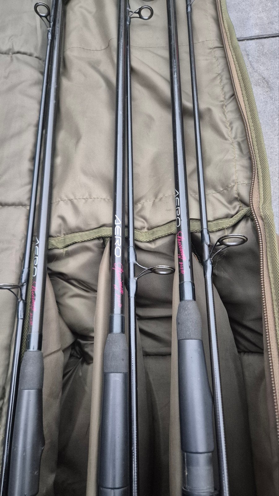 3x Shimano Aero specimen 12 ft 2.5 lb Oldskool karperhengels, Watersport en Boten, Ophalen of Verzenden, Werphengel