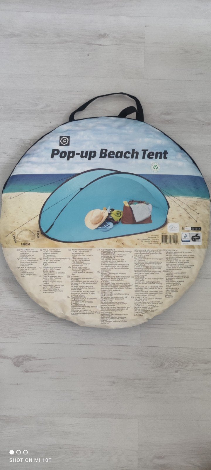 Pop-up Beach Tent, Caravans en Kamperen, Ophalen, Zo goed als nieuw, Tot en met 2