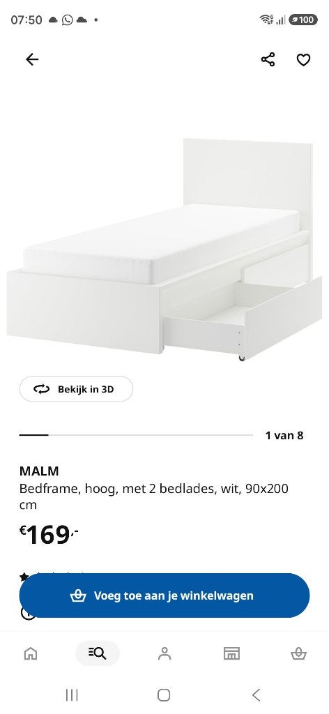 IKEA Kinderbedden met bodem en bureaus (grijs/wit), Ophalen, 85 tot 100 cm, Zo goed als nieuw, Lattenbodem