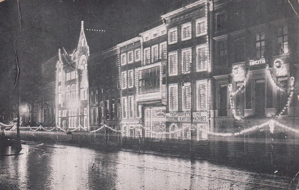 726X Rotterdam Beursplein Zuidblaak Rott.Nieuwsblad Amicitia, Ophalen of Verzenden, Voor 1920, Ongelopen, Zuid-Holland