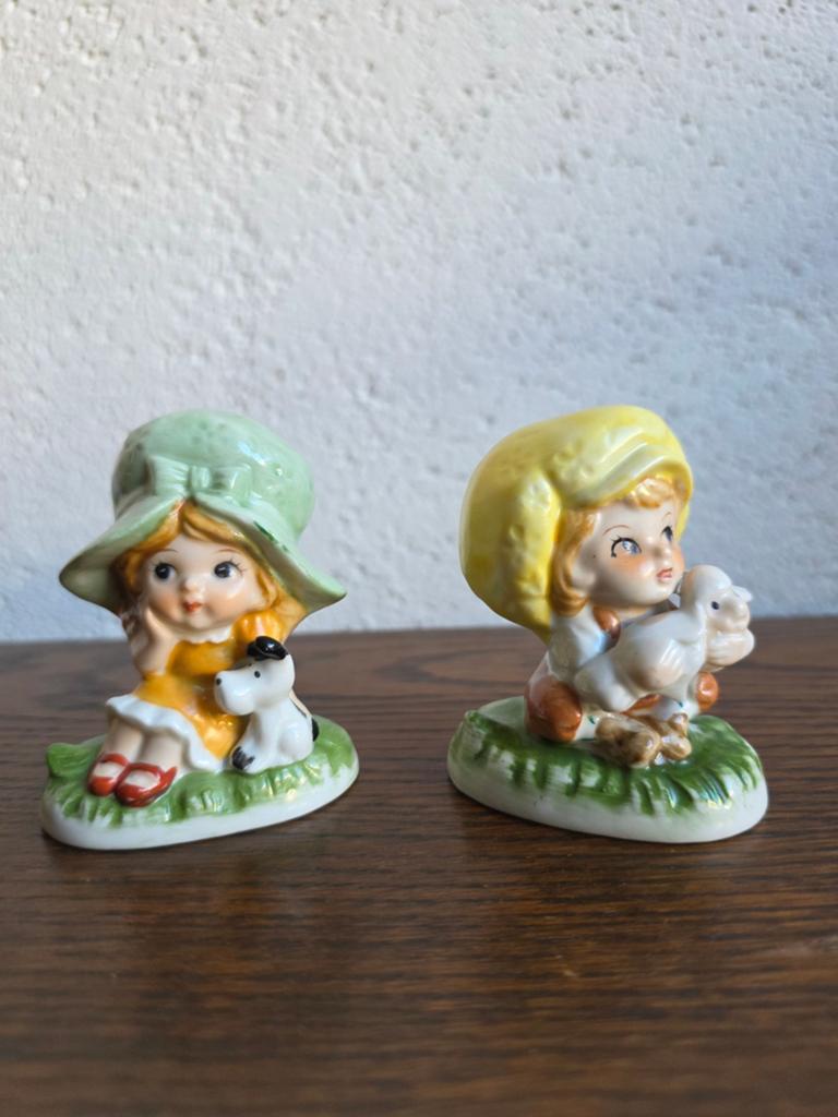 Vintage Porseleinen Beeldjes, Ophalen of Verzenden