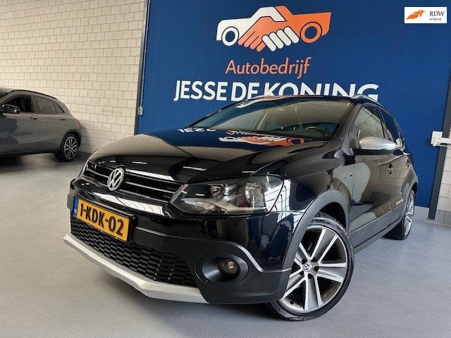 Volkswagen Polo 1.2 TSI Cross / bj.2011 / zwart / 5 deurs /, Auto's, Voorwielaandrijving, Euro 5, Stof, Zwart