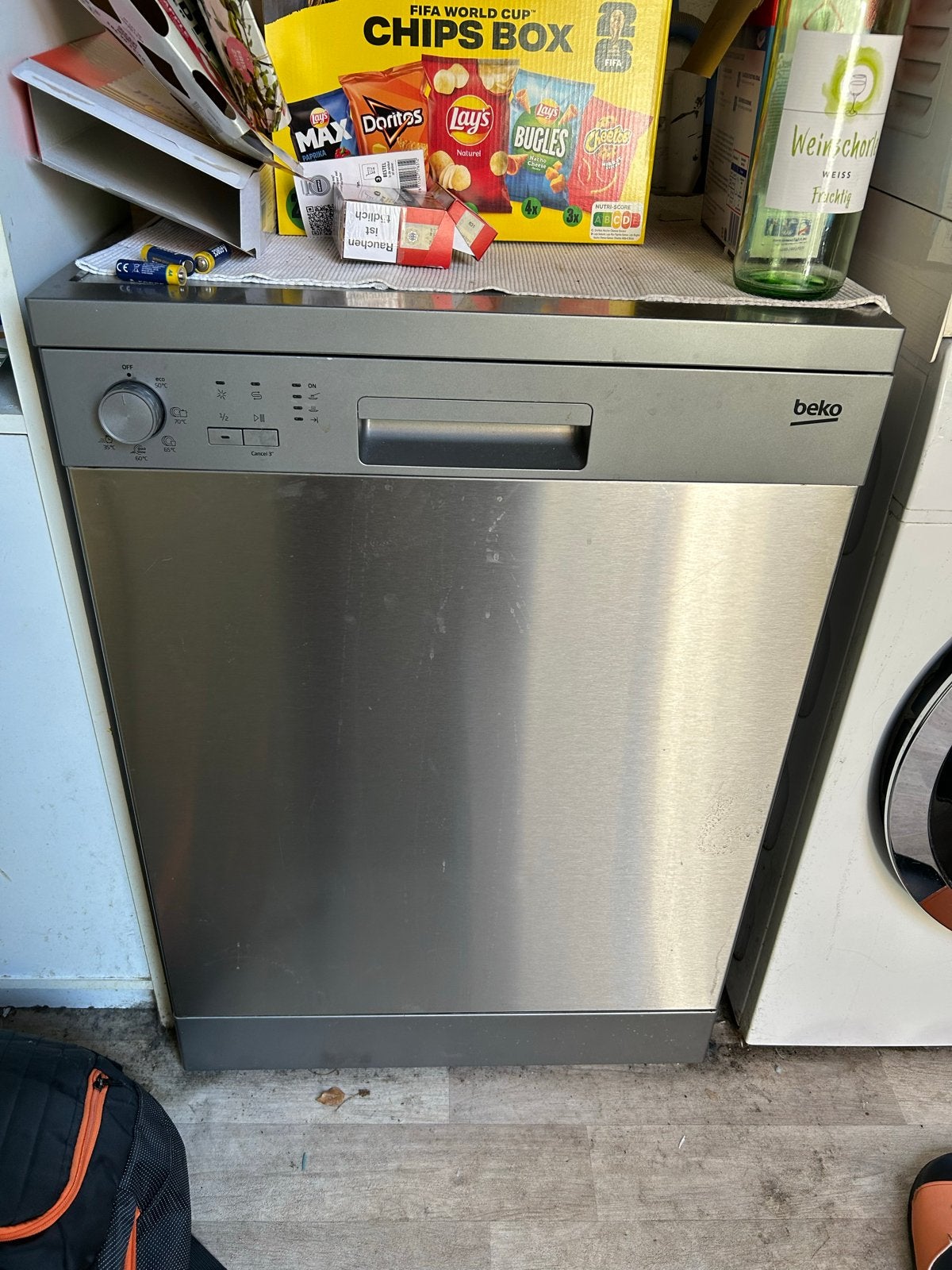 Beko vaatwasser - Gebruikt, inbouw, 60 cm breed, Witgoed en Apparatuur, Vaatwasmachines, Ophalen, Gebruikt, 60 cm of meer, Eco programma