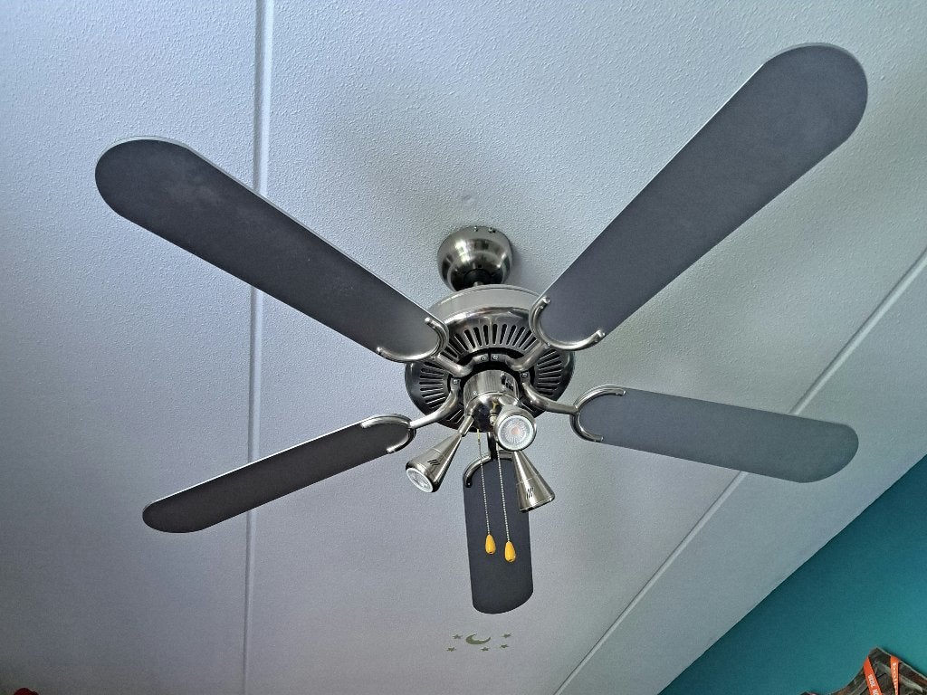 Plafond ventilator, Overige merken, Zo goed als nieuw, Zilver, Ophalen