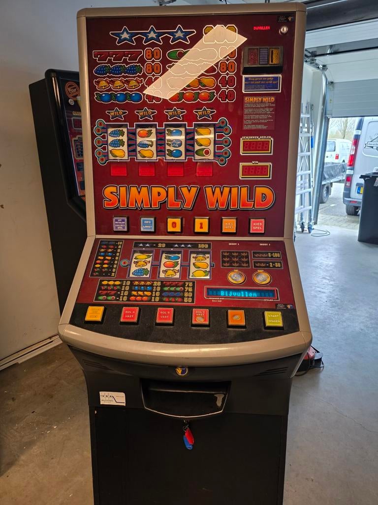 Simply Wild Gokkast - Klassieke Fruitautomaat, Verzamelen, Automaten | Gokkasten en Fruitautomaten, Euro, Ophalen of Verzenden